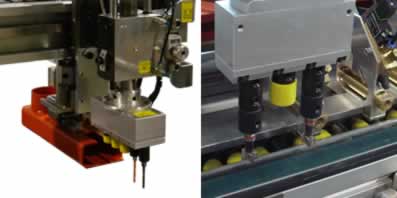 Machine au dfil pour le perage, lencollage et linsertion de tourillons sur 2 cots - GANNOMAT Spectrum - Options